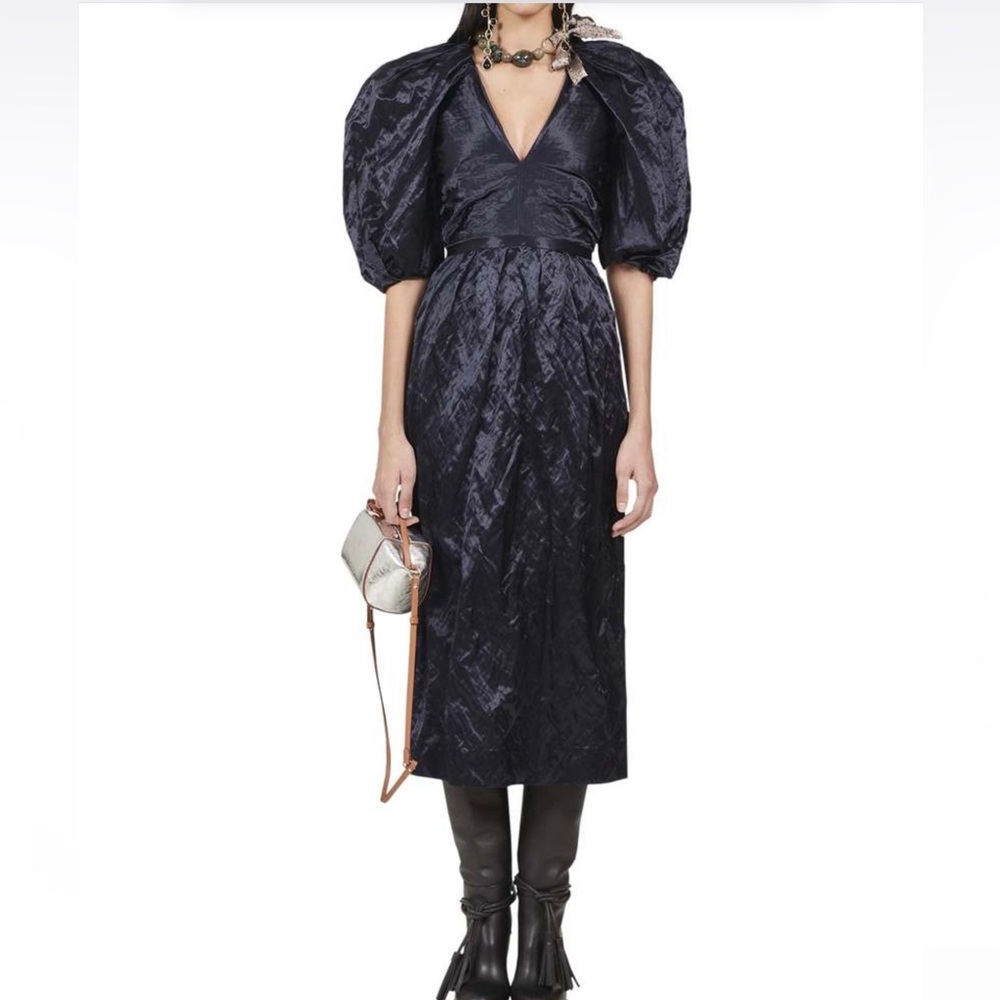 ULLA JOHNSON Delphine midi dress Sapphire Sz 8
